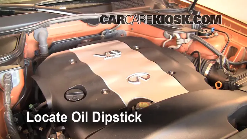 2004 Infiniti FX45 4.5L V8 Oil Check Oil Level
